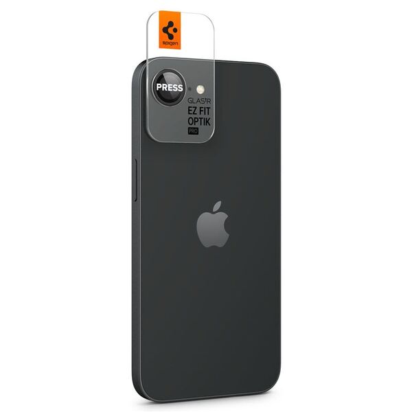 ΠΡΟΣΤΑΤΕΥΤΙΚΟ ΚΑΜΕΡΑΣ Spigen OPTIK PRO GLAS.TR "EZ FIT" CAMERA PROTECTOR 2-PACK IPHONE 16E BLACK
