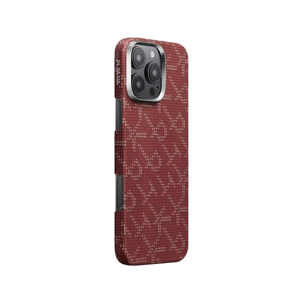 Θήκη Pitaka Tactile Woven, PTK Κόκκινο/Χρυσό - iPhone 16 Pro
