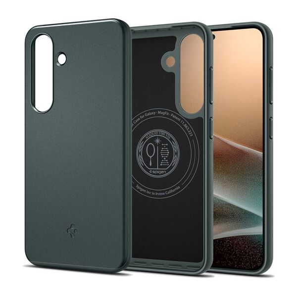 Spigen Thin Fit (MagFit) θήκη για κινητό τηλέφωνο 15,8 cm (6.2") Σκούρο Πράσινο