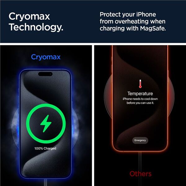 Φορτιστής Αυτοκινήτου Spigen OneTap Pro 3 Cryomax MagSafe (Άγκιστρο Εξαερισμού), μαύρο