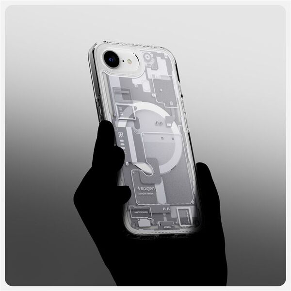 SPIGEN θήκη ULTRA HYBRID MAG συμβατή με MagSafe για IPHONE SE 4 2025 zero one white