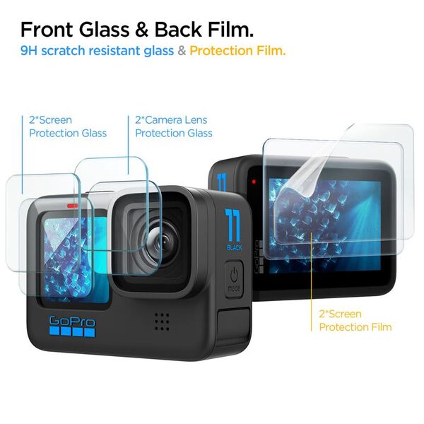 Spigen Glass tR SLIM Multi Pack F2P/L2P - GoPro Hero 4K