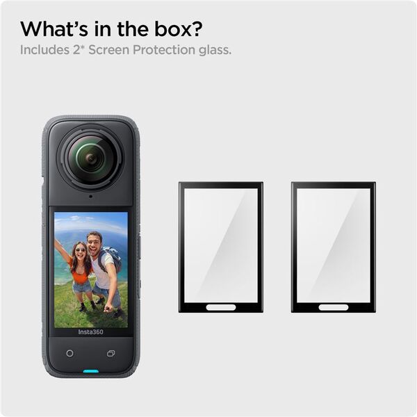 Spigen Glass tR SLIM S2P, μαύρο - Insta 360 X4