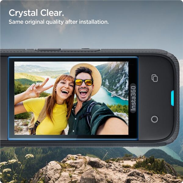 Spigen Glass tR SLIM S2P, μαύρο - Insta 360 X4