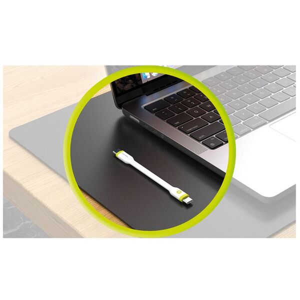 Καλώδιο Mobile Origin Compact USB-C σε USB-C, λευκό