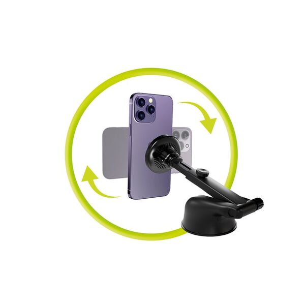Φορτιστής Αυτοκινήτου Mobile Origin Wireless Dash MO4, Συμβατός με MagSafe