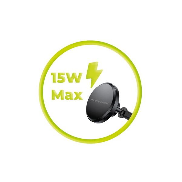Φορτιστής Αυτοκινήτου Mobile Origin Wireless Dash MO4, Συμβατός με MagSafe