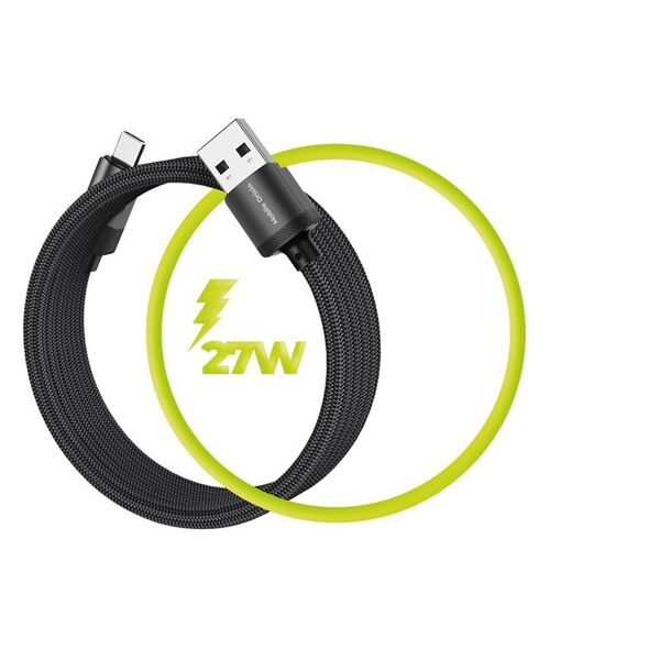 Καλώδιο USB Mobile Origin USB-A - USB-C 1 m Μαύρο (MC2-USBA-1M-BLK)