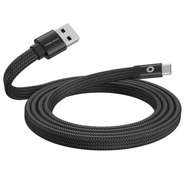 Καλώδιο USB Mobile Origin USB-A - USB-C 1 m Μαύρο (MCF-USBA-1M-BLK)