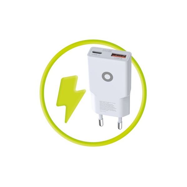 Φορτιστής Mobile Origin GaN 30W Slim MO16 - USB-A + USB-C