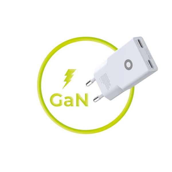 Φορτιστής Mobile Origin GaN 30W Slim MO18 - Διπλή USB-C