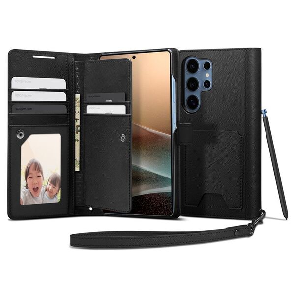 SPIGEN ΠΟΡΤΟΦΟΛΙ ”S” GALAXY S25 ULTRA ΜΑΥΡΟ