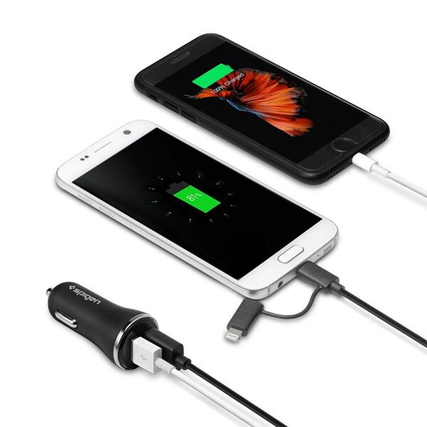 Φορτιστής Spigen F27QC 2x USB-A 2.4 A (000CG20643)