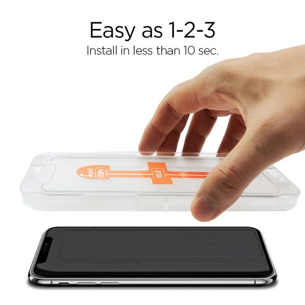 Spigen Γυαλί ασφαλείας Glas.tR Ez Fit Apple iPhone Xr
