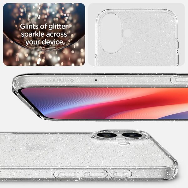Spigen Θήκη IPHONE 16 Spigen Liquid Crystal Glitter Crystal διαφανές
