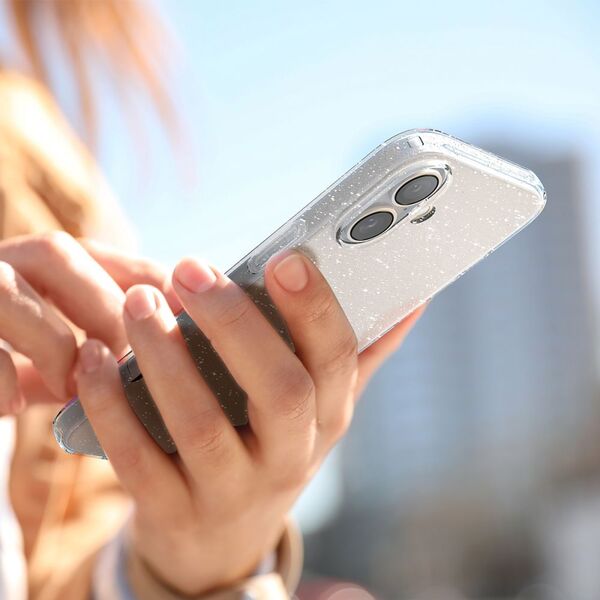 Spigen Θήκη IPHONE 16 Spigen Liquid Crystal Glitter Crystal διαφανές