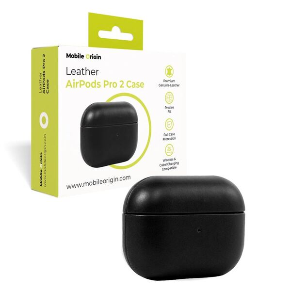 Θήκη Δερμάτινη Mobile Origin, μαύρη - AirPods Pro 2