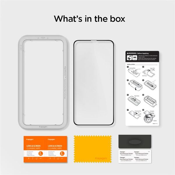 Spigen TEMPERED GLASS SPIGEN ALM GLASS FC IPHONE 11 PRO BLACK