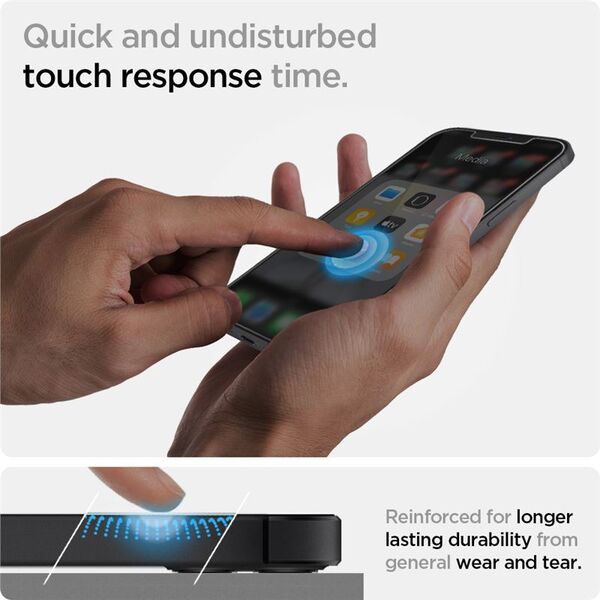 Spigen Spigen Glas.TR iPhone 12 Mini 2-Pack "EZ FIT" AGL01811 σκληρυμένο γυαλί