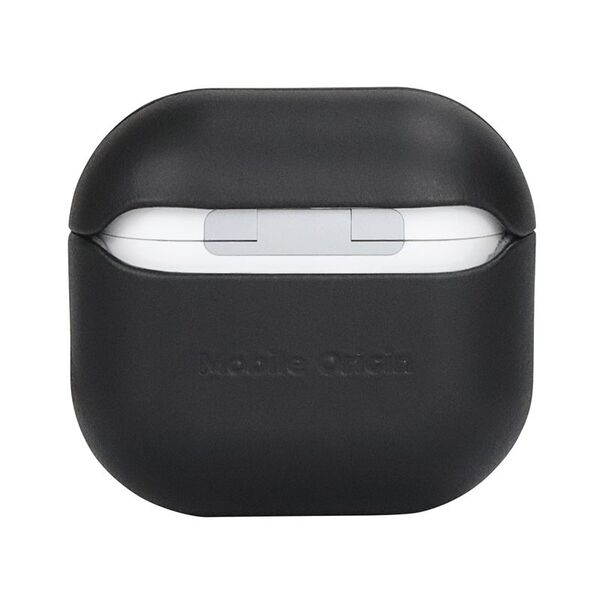 Θήκη Δερμάτινη Mobile Origin, μαύρο - AirPods 4