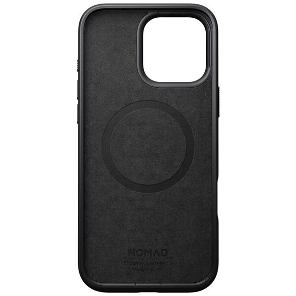 NOMAD Μοντέρνα Δερμάτινη Θήκη Horween Μαύρη | iPhone 16 Pro Max