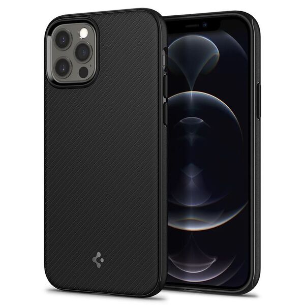 Spigen Spigen Mag Armor iPhone 12/12 Pro 6,1" μαύρο ματ ACS01865