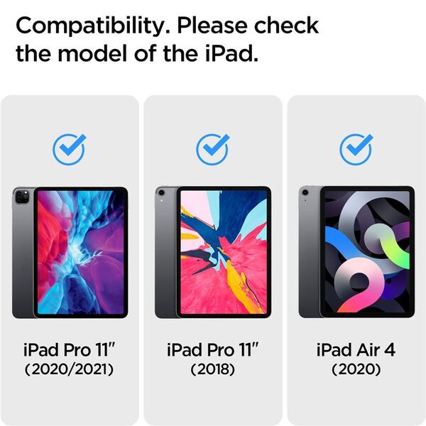 Spigen SPIGEN SMART FOLD PLUS IPAD AIR 4 2020 / IPAD PRO 11 2021 BLACK