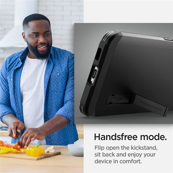 Spigen SPIGEN TOUGH ARMOR GALAXY S22+ PLUS BLACK