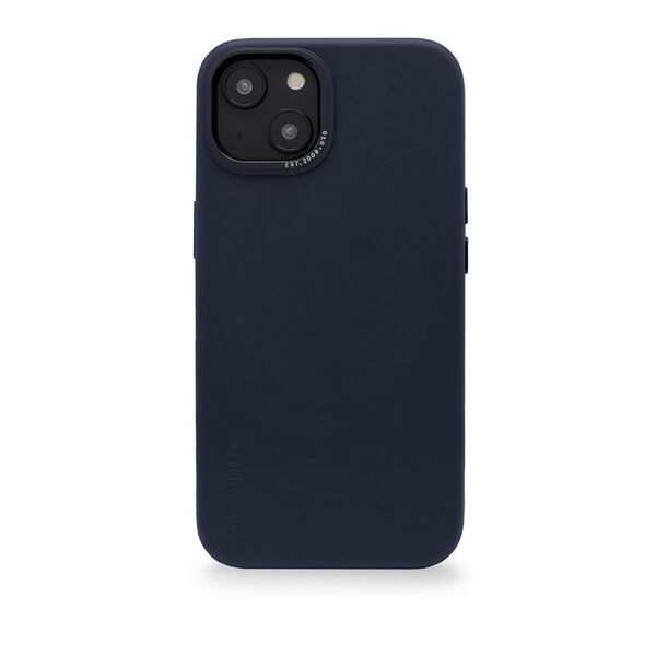 Decoded Decoded – προστατευτική δερμάτινη θήκη για iPhone 13/14 συμβατή με MagSafe (ατσάλινο μπλε) 11926779 8720593006266