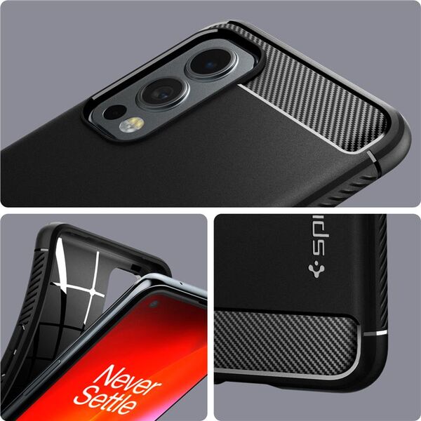 Spigen Θήκη Spigen Rugged Armor OnePlus Nord 2 5G Μαύρο Ματ