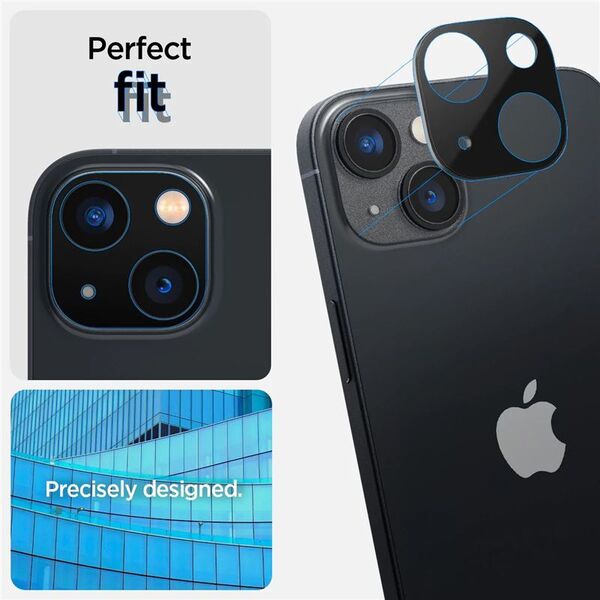 Spigen Προστατευτικό Κάμερας Spigen Optik.tr για Apple iPhone 14/14 Plus Μαύρο [2 PACK]
