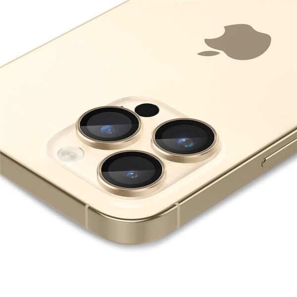 Spigen Προστατευτικό γυαλί για κάμερα Spigen Optik.tr ez Fit Camera Protector Apple iPhone 14 Pro/14 Pro Max Gold [2 PACK]