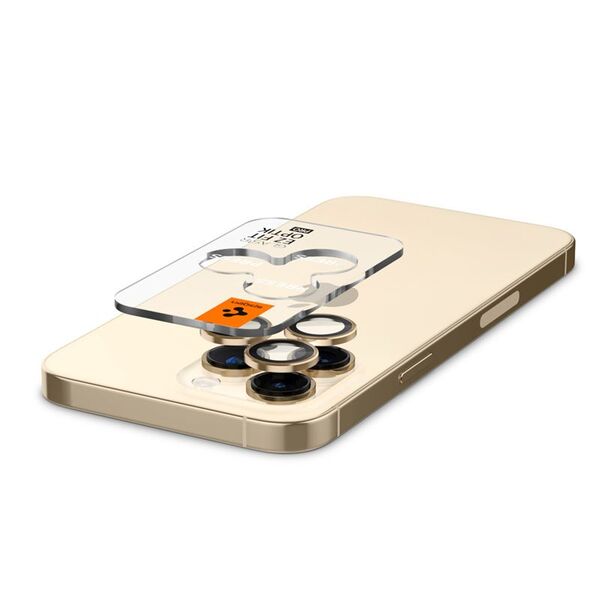 Spigen Προστατευτικό γυαλί για κάμερα Spigen Optik.tr ez Fit Camera Protector Apple iPhone 14 Pro/14 Pro Max Gold [2 PACK]