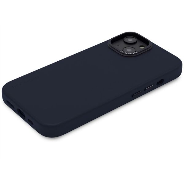 Decoded Decoded – προστατευτική δερμάτινη θήκη για iPhone 13/14 συμβατή με MagSafe (ατσάλινο μπλε) 11926779 8720593006266