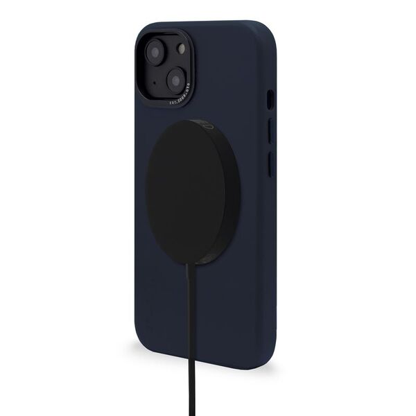 Decoded Decoded – δερμάτινη θήκη προστασίας για iPhone 14 Plus συμβατή με MagSafe (steel blue)