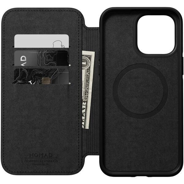 Nomad Nomad Leather MagSafe Folio, μαύρο - iPhone 14 Pro Max 10897710 856500012308