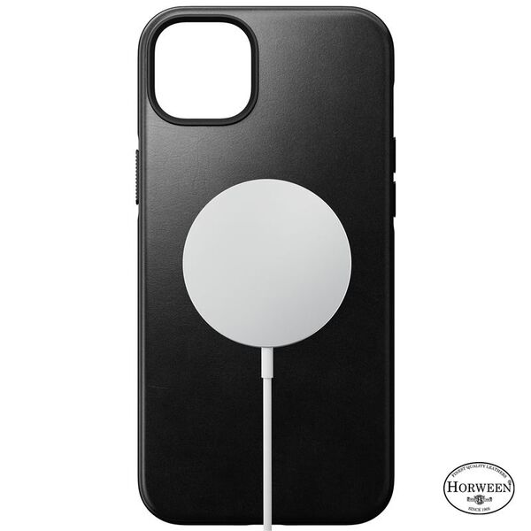 Nomad Τώρα σύγχρονη δερμάτινη θήκη Horween Μαύρη για iPhone 14 Plus (NM01275985)