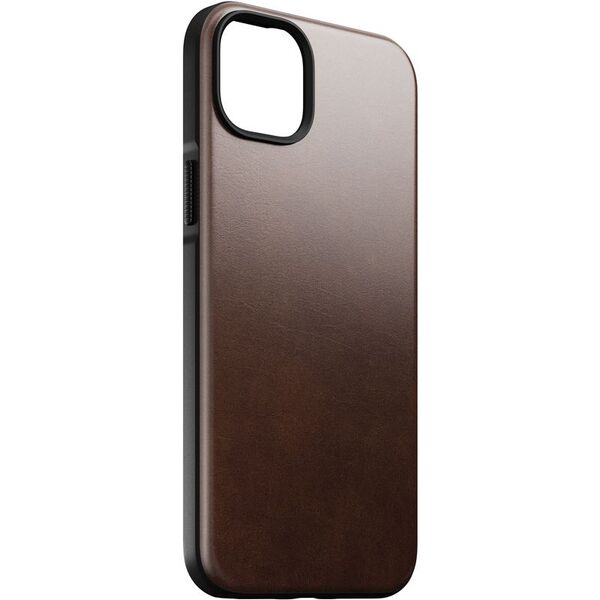 Nomad Μοντέρνα δερμάτινη θήκη Horween Καφέ για iPhone 14 Plus (NM01279785)