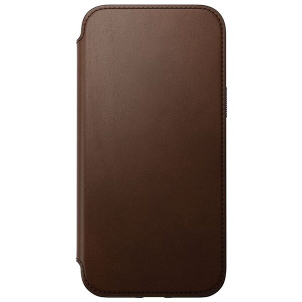 Nomad Nomad Δερμάτινο MagSafe Folio, καφέ - iPhone 14 Plus