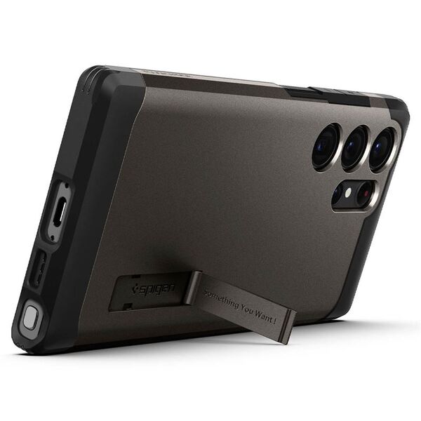 Spigen Spigen Tough Armor, gunmetal - Samsung Galaxy S23 Ultra