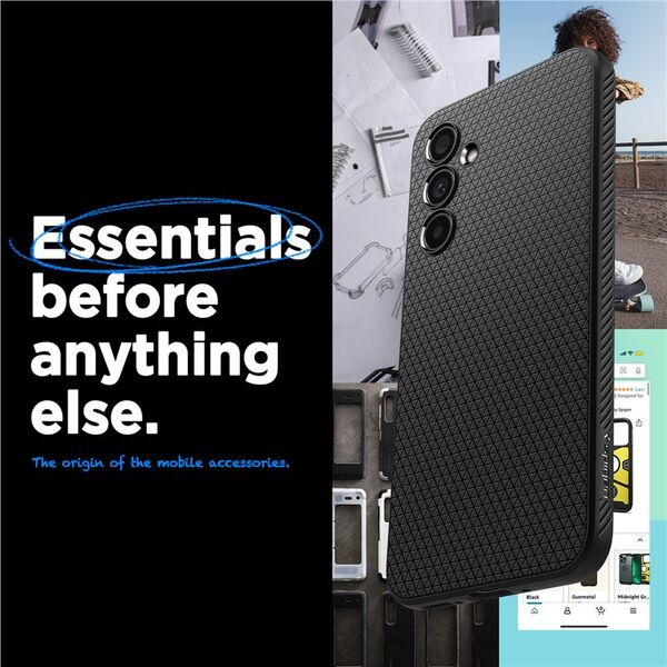 Spigen Θήκη SAMSUNG GALAXY A54 5G Spigen Liquid Air Matte μαύρο