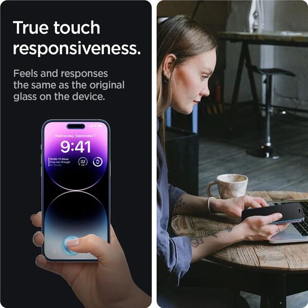 Spigen Spigen Glass EZ Fit Privacy 2 Pack - iPhone 14 Pro