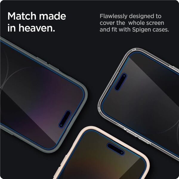 Spigen Spigen Glass EZ Fit Privacy 2 Pack - iPhone 14 Pro