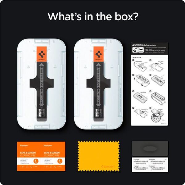Spigen Spigen Glass EZ Fit Privacy 2 Pack - iPhone 14 Pro