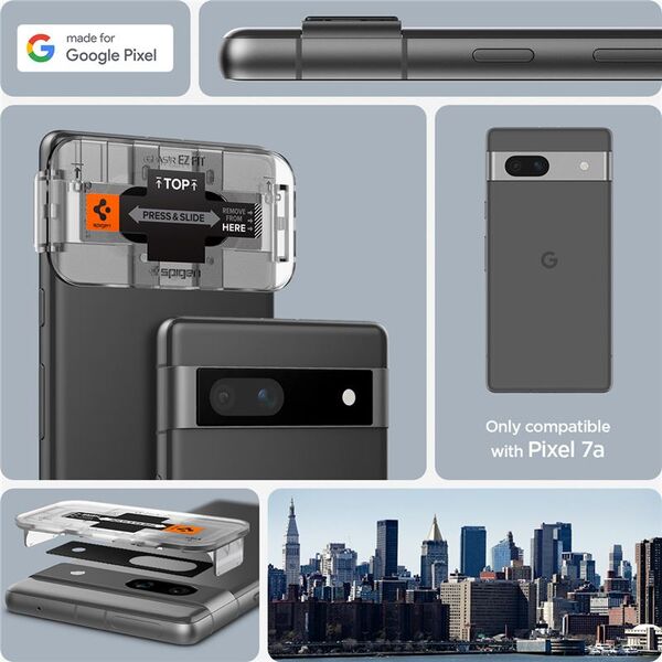 Spigen Tempered Glass for Camera - Google Pixel 7a Black