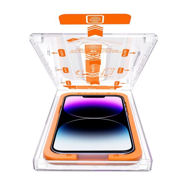 MOBILE ORIGIN Προστατευτικό γυαλί με εφαρμογέα iPhone 14 Plus / 13 Pro Max, 2 τεμ