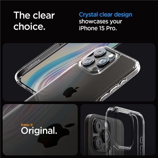 Spigen Spigen Ultra Hybrid iPhone 15 Pro 6.1" crystal clear ACS06707