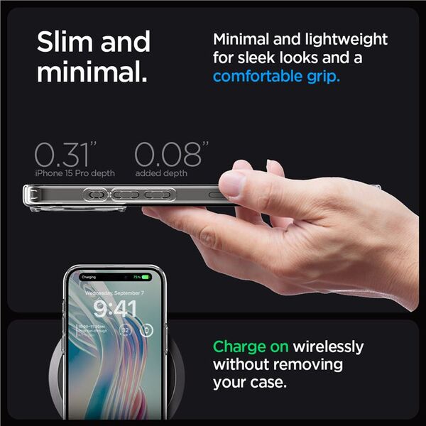 Spigen Spigen Ultra Hybrid iPhone 15 Pro 6.1" crystal clear ACS06707