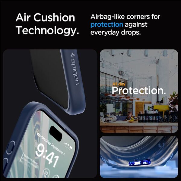 Spigen Spigen Ultra Hybrid, navy blue - iPhone 15 Pro