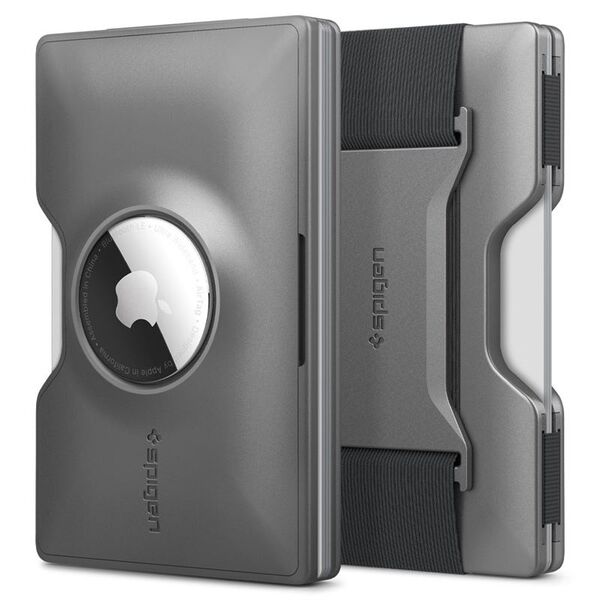 Spigen Spigen Wallet S Card Holder with Card Key Ring, gunmetal - AirTag